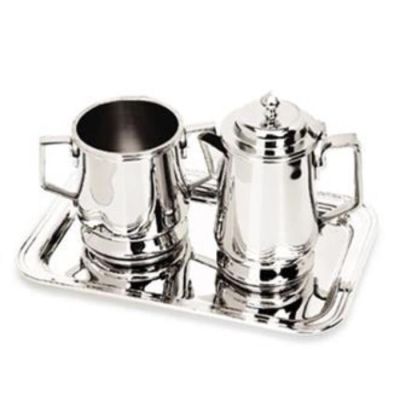 Image of Silver Large Creamer & Sugar Bowl